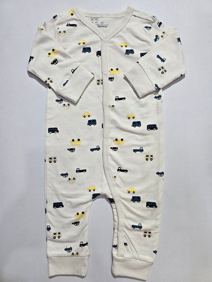 Baby's jumpsuit/sleepsuit - car