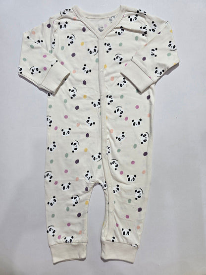 Baby's jumpsuit/sleepsuit - panda