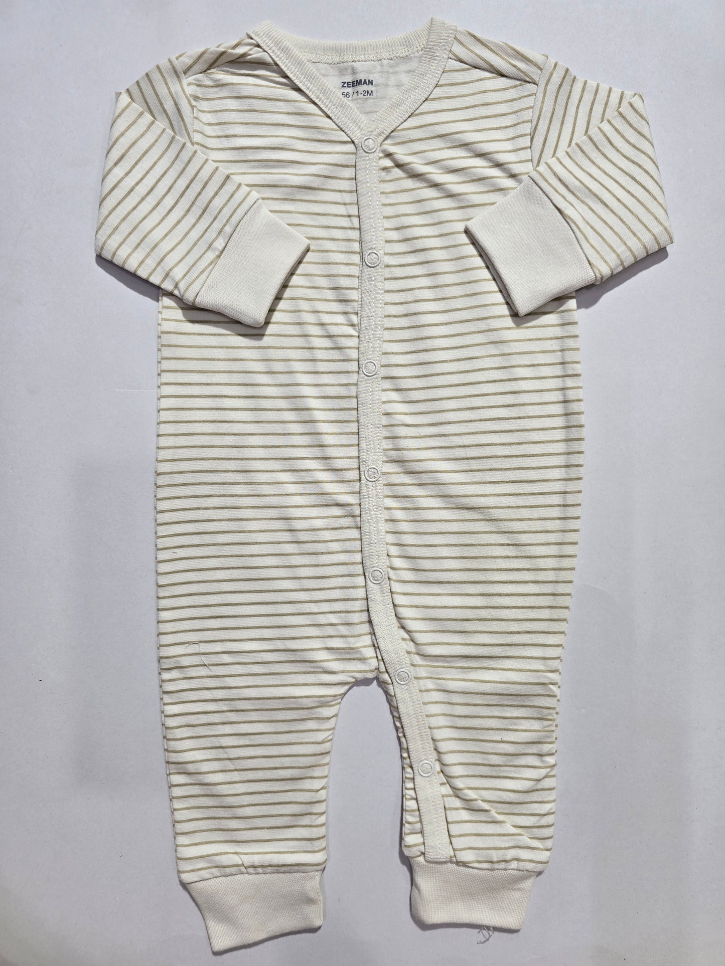 Baby's jumpsuit/sleepsuit - stripes