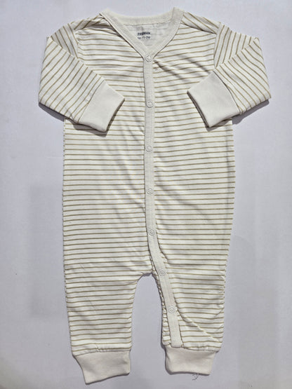 Baby's jumpsuit/sleepsuit - stripes