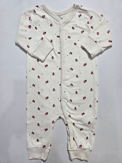 Baby's jumpsuit/sleepsuit - p. blossom