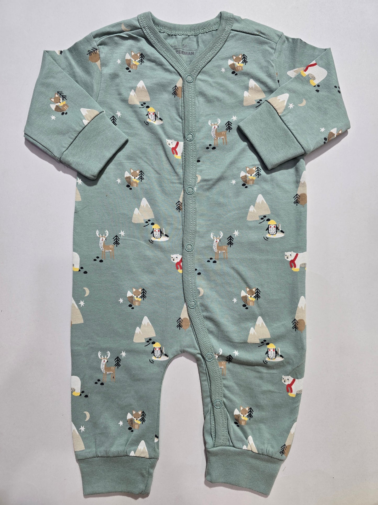 Baby's jumpsuit/sleepsuit - blue winter