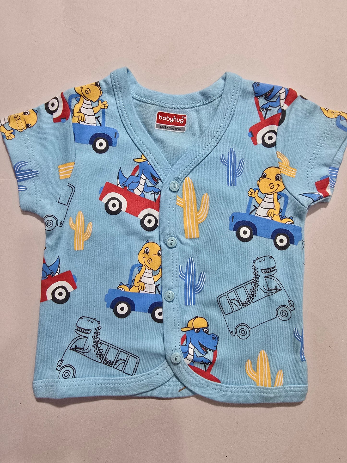Baby's jabla top - dino cars