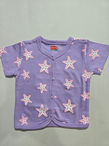 Baby's jabla top - lav starfish