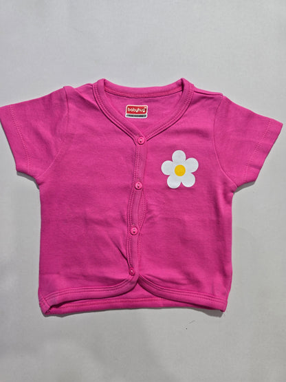 Baby's jabla top - pink blossom