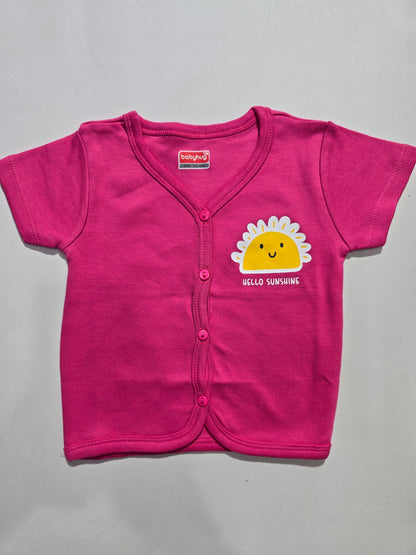 Baby's jabla top - pink sun