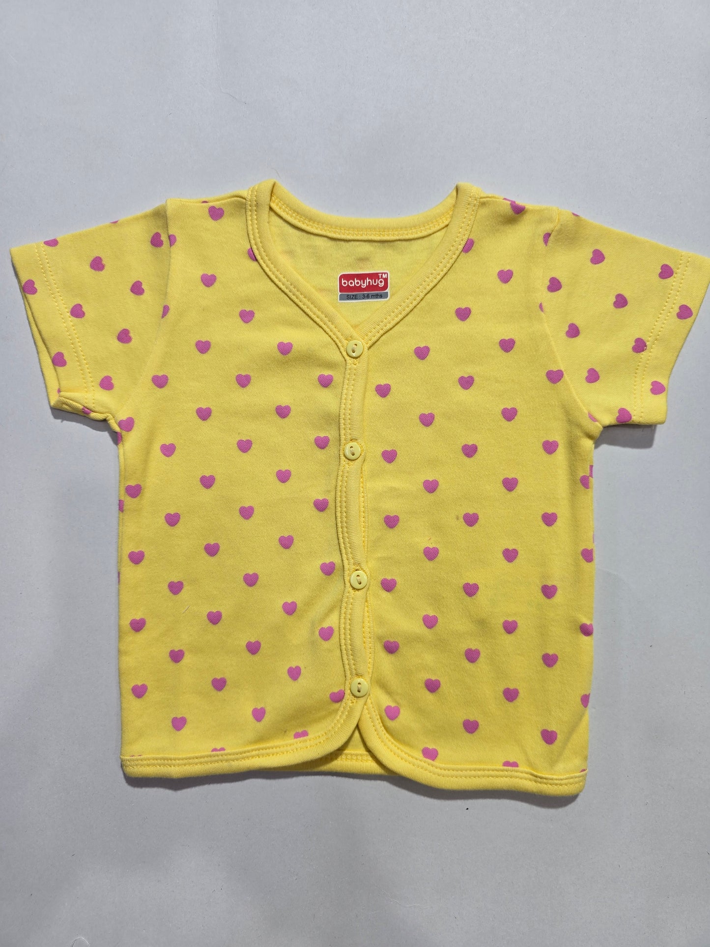 Baby's jabla top - yell hearts