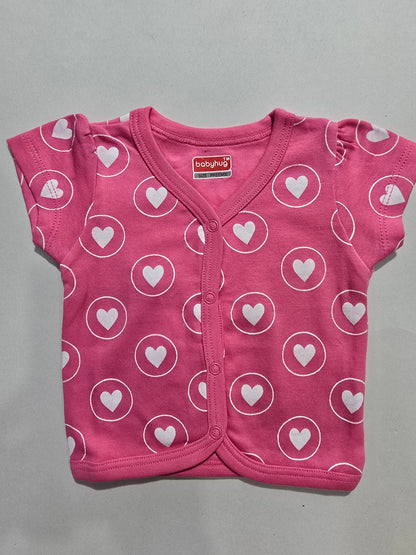 Baby's jabla top - circle heart