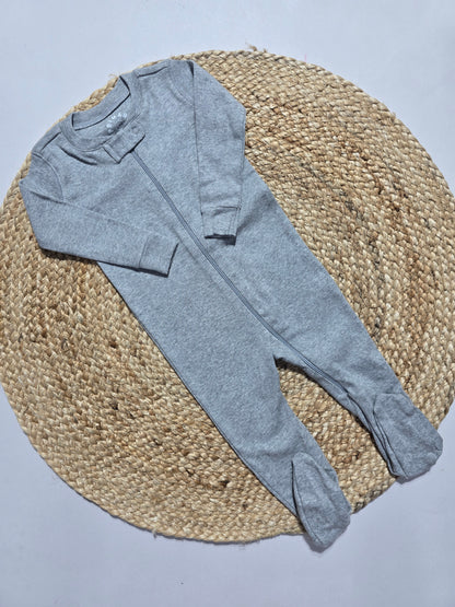 Baby's FS jumpsuit with shoe - plain grey