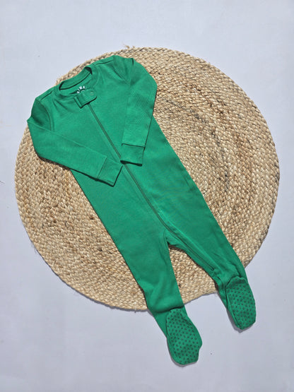 Baby's FS jumpsuit with shoe - green