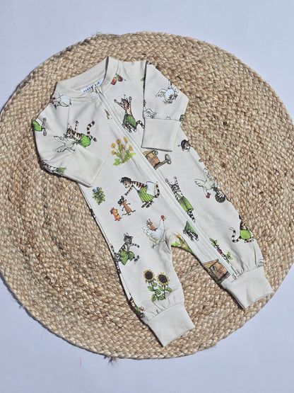 Baby's two-way zip FS jumpsuit - sandle famer