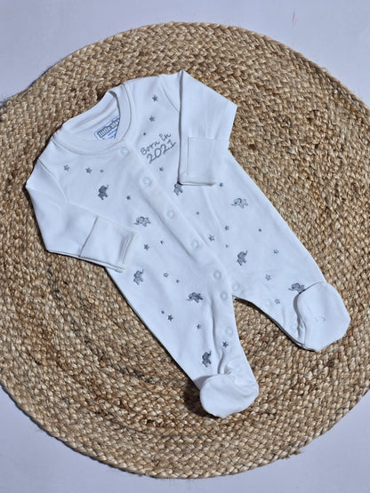 Baby's FS jumpsuit with shoe - elephant