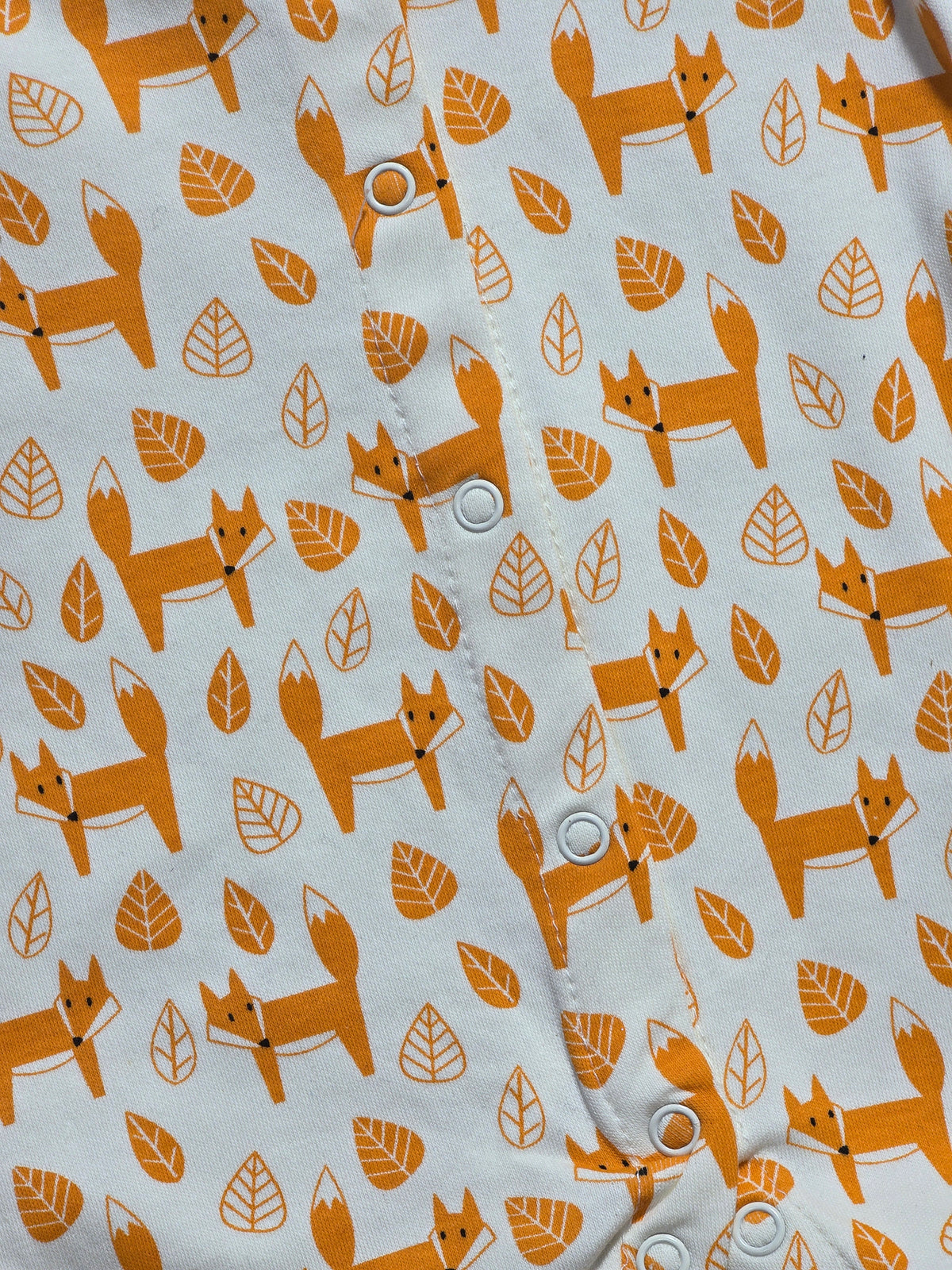 Baby's FS jumpsuit with shoe - orange fox