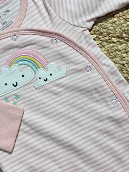 Baby's FS jumpsuit with shoe - rainbow