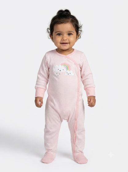 Baby's FS jumpsuit with shoe - rainbow