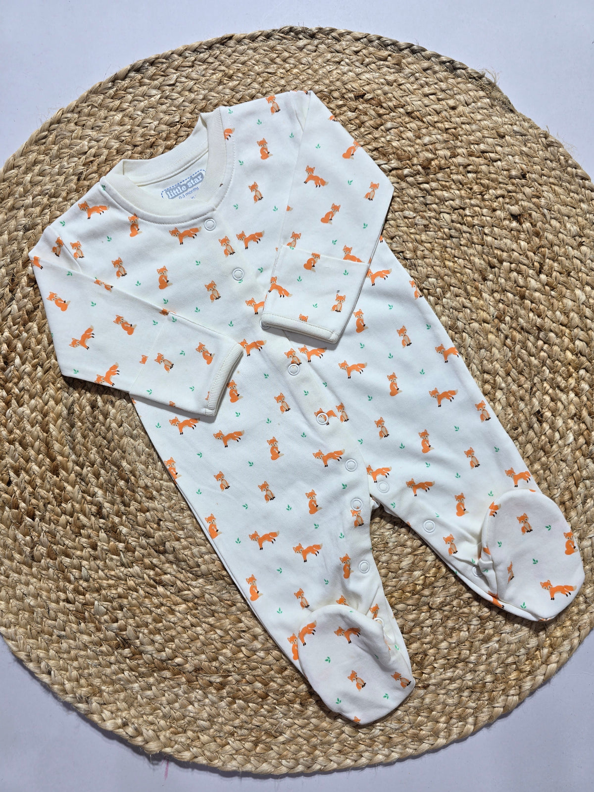 Baby's FS jumpsuit with shoe - mini fox