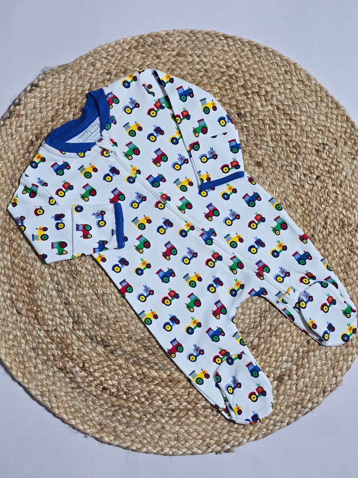 Baby's two way FS jumpsuit with shoe - cars