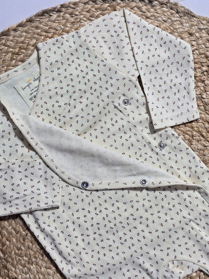 Baby's FS jumpsuit - red buds
