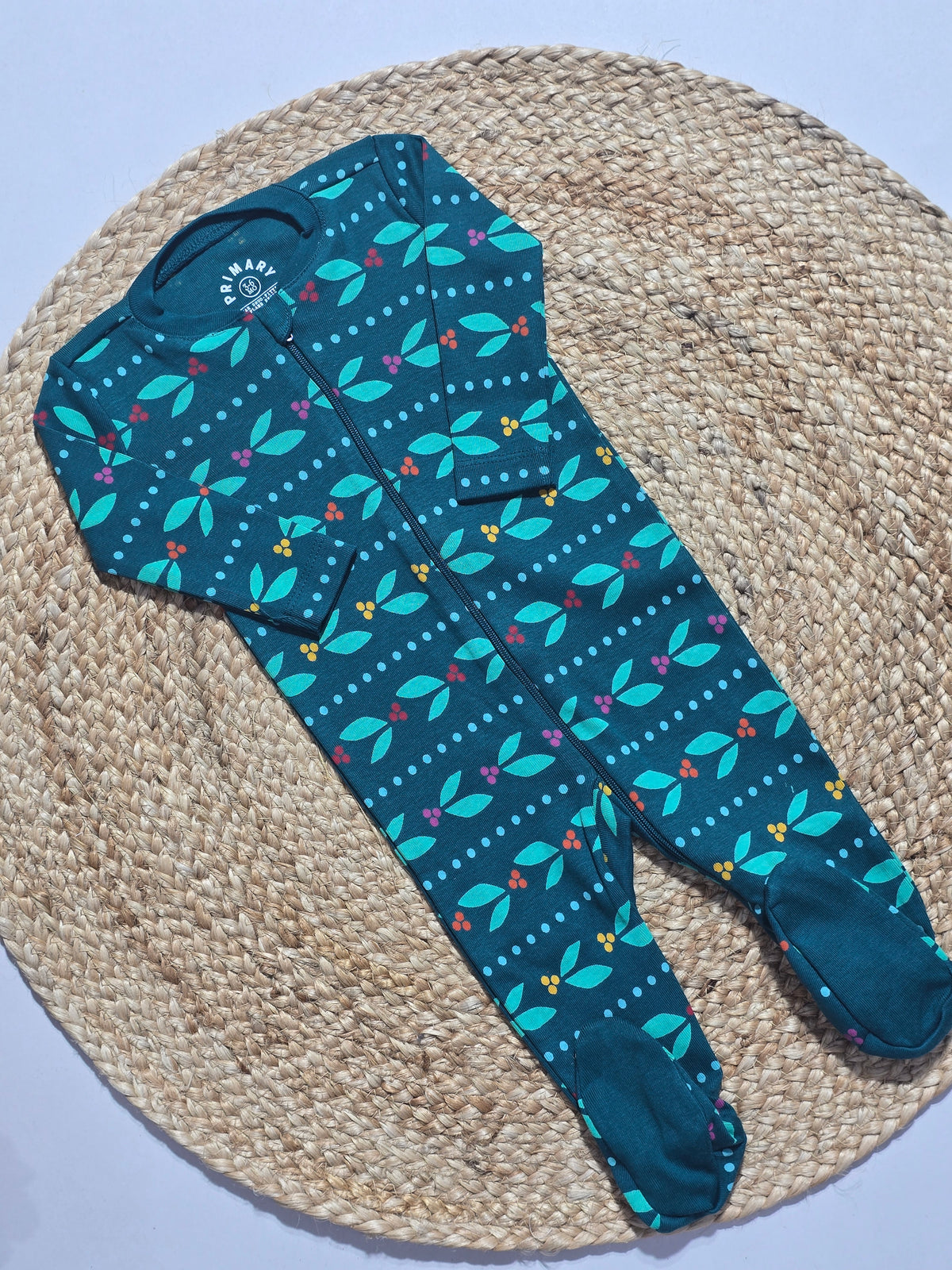 Baby's FS jumpsuit with shoe - leaf