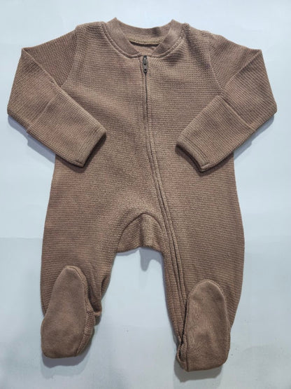 Baby's FS jumpsuit /sleepsuit with shoe - brown