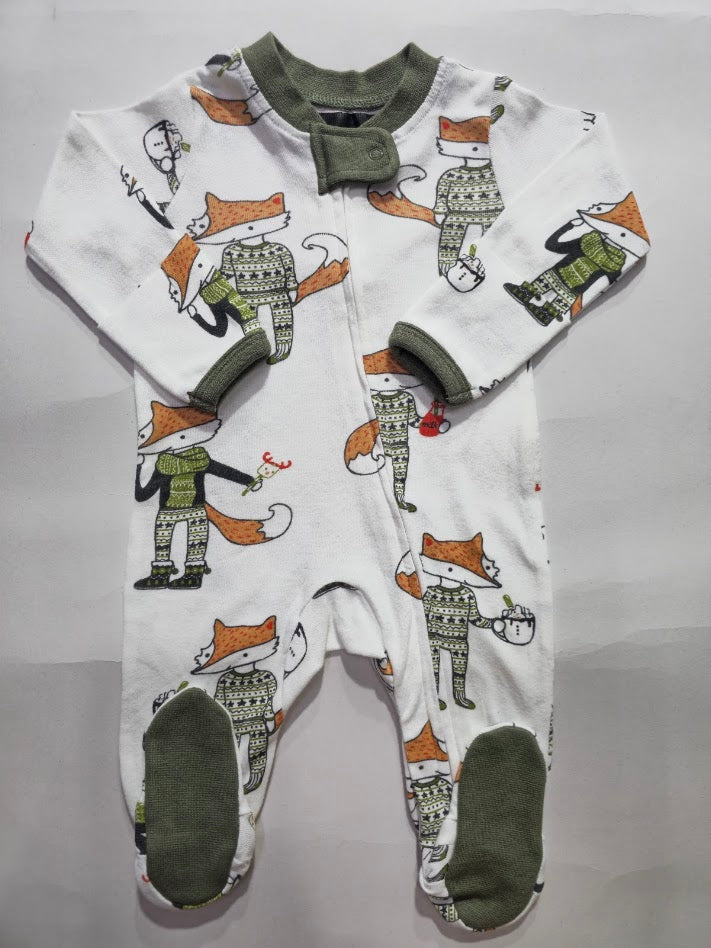 Baby's FS jumpsuit /sleepsuit with shoe - fox green