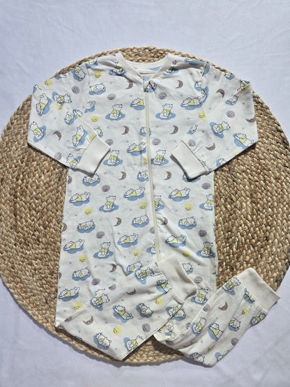 baby's jumpsuit/sleepsuit - moon bear