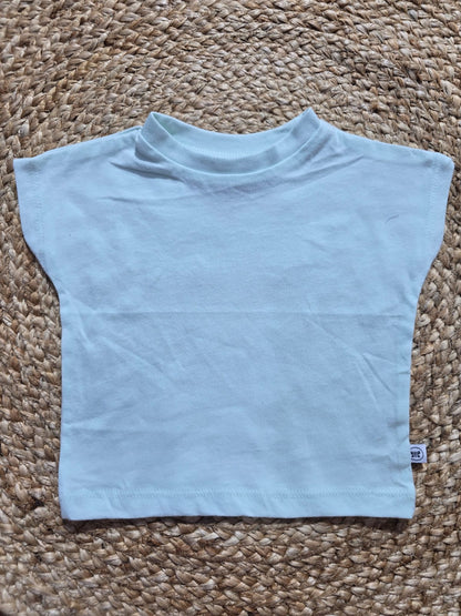 Baby's cap sleeve t-shirt - skyblue