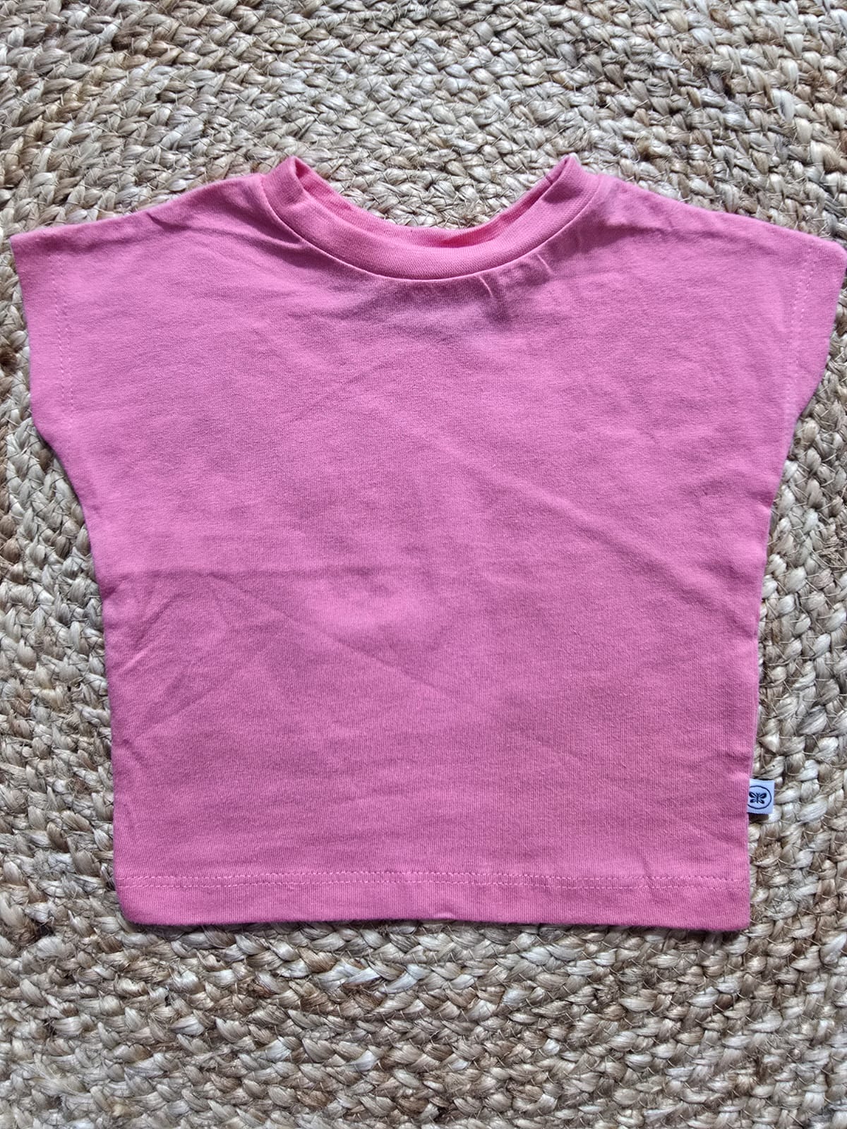 Baby's cap sleeve t-shirt - pink