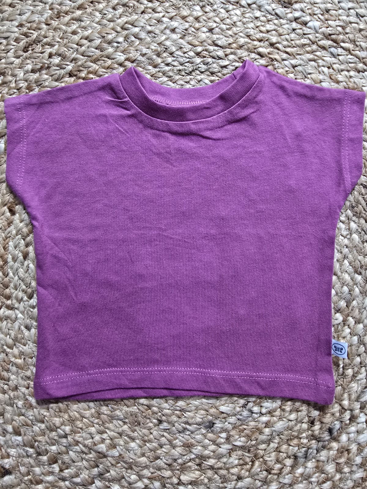 Baby's cap sleeve t-shirt - lavender