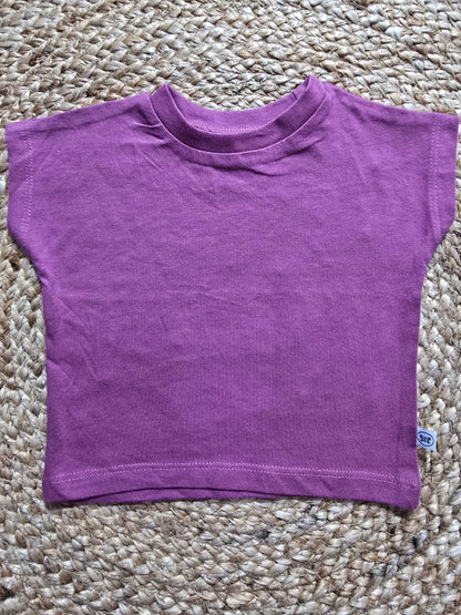 Baby's cap sleeve t-shirt - lavender