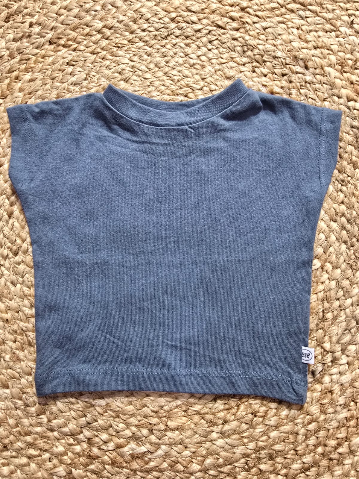Baby's cap sleeve t-shirt - nude green