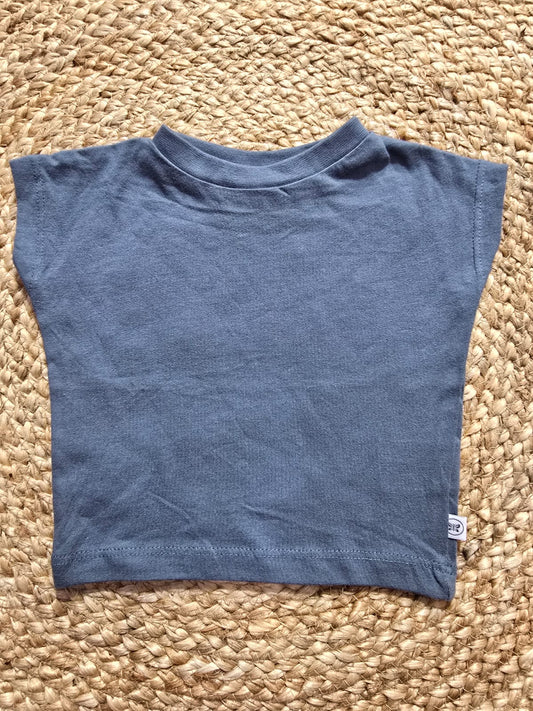 Baby's cap sleeve t-shirt - nude green