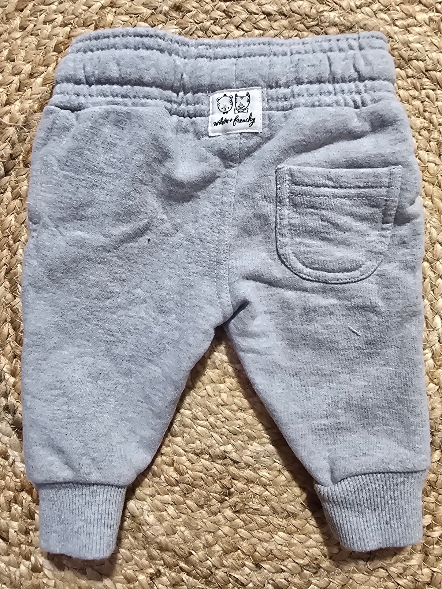 Baby's loop knit pant - grey