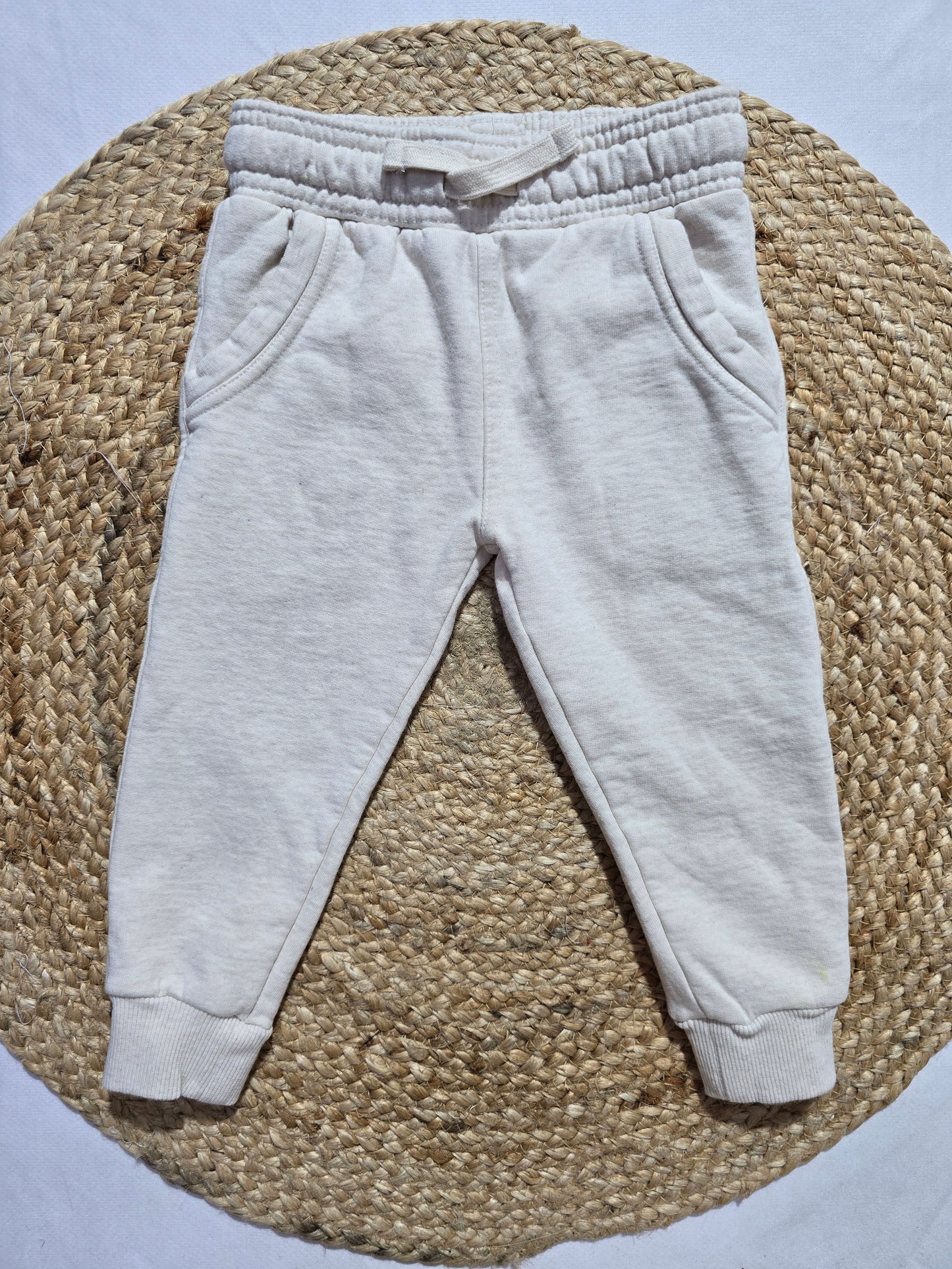 Baby's loop knit pant - half white