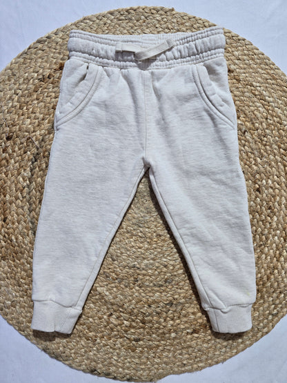 Baby's loop knit pant - half white