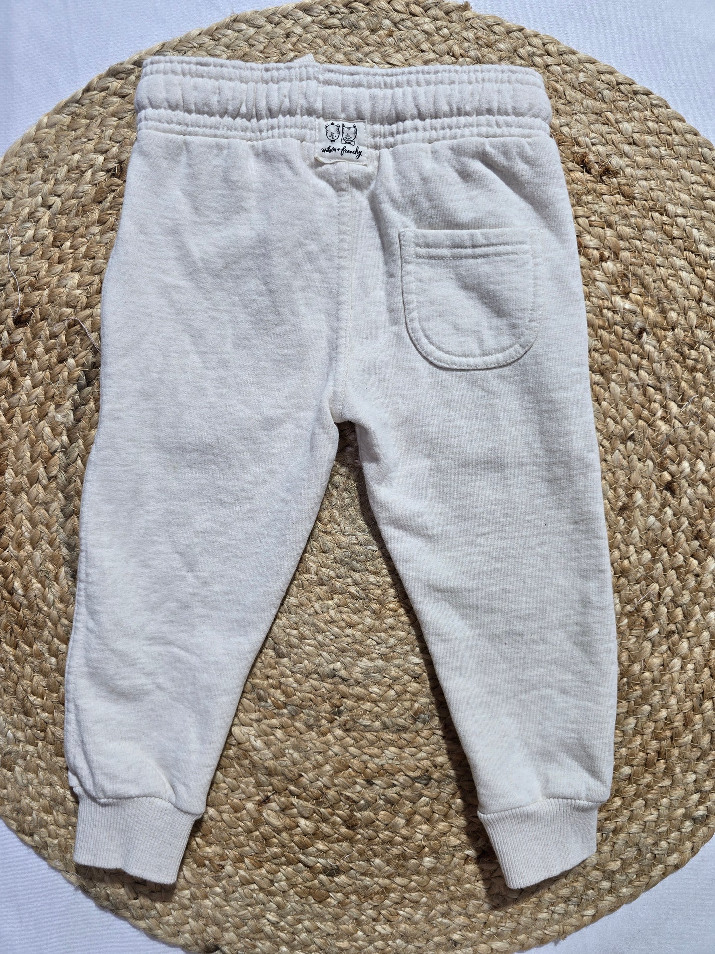 Baby's loop knit pant - half white