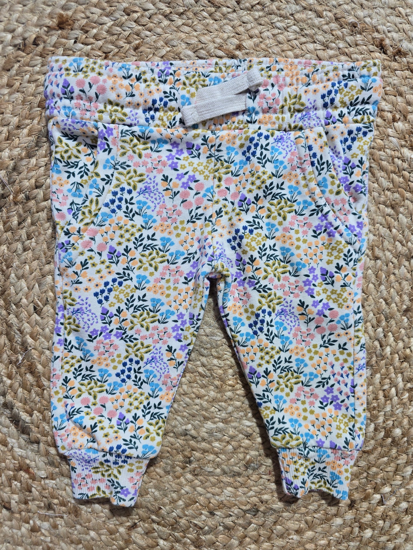 Baby's loop knit pant - clolour blossoms