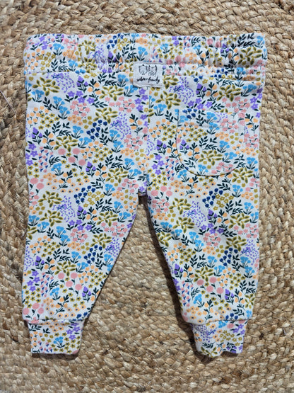 Baby's loop knit pant - clolour blossoms
