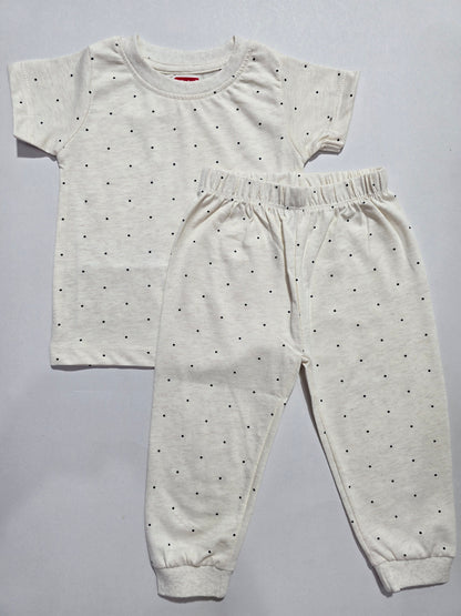 Baby's pant set - half white