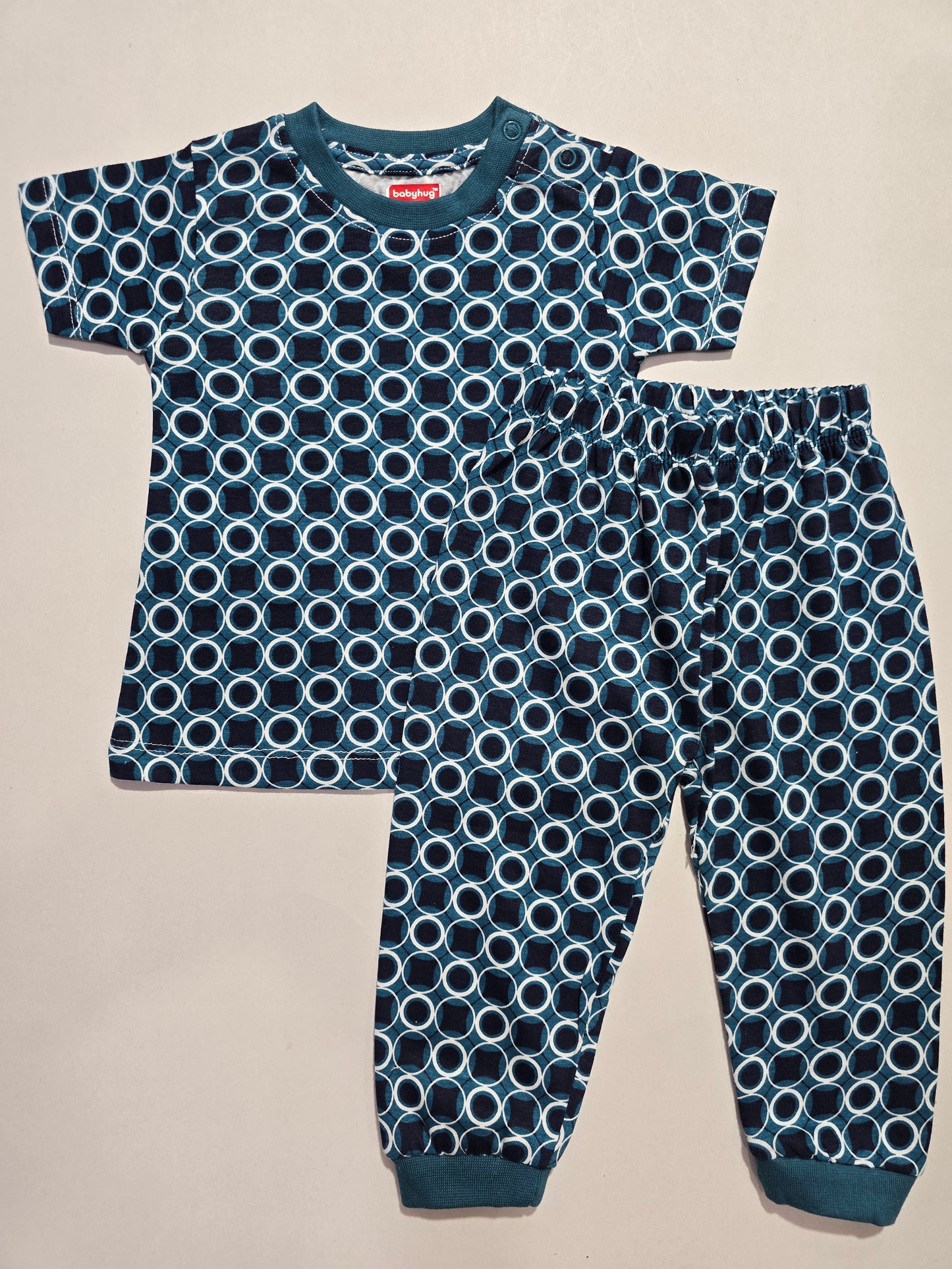 Unisex pant co-ord set - nevy circles