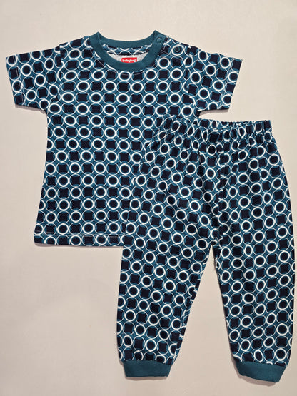 Unisex pant co-ord set - nevy circles
