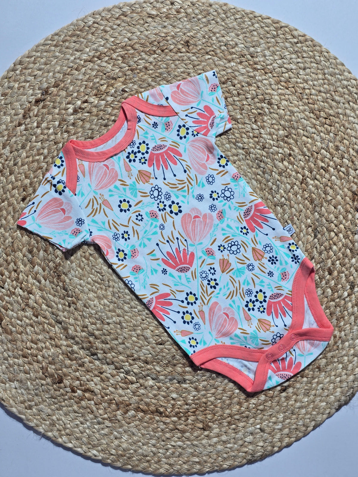 Baby's rompers - mixed flower