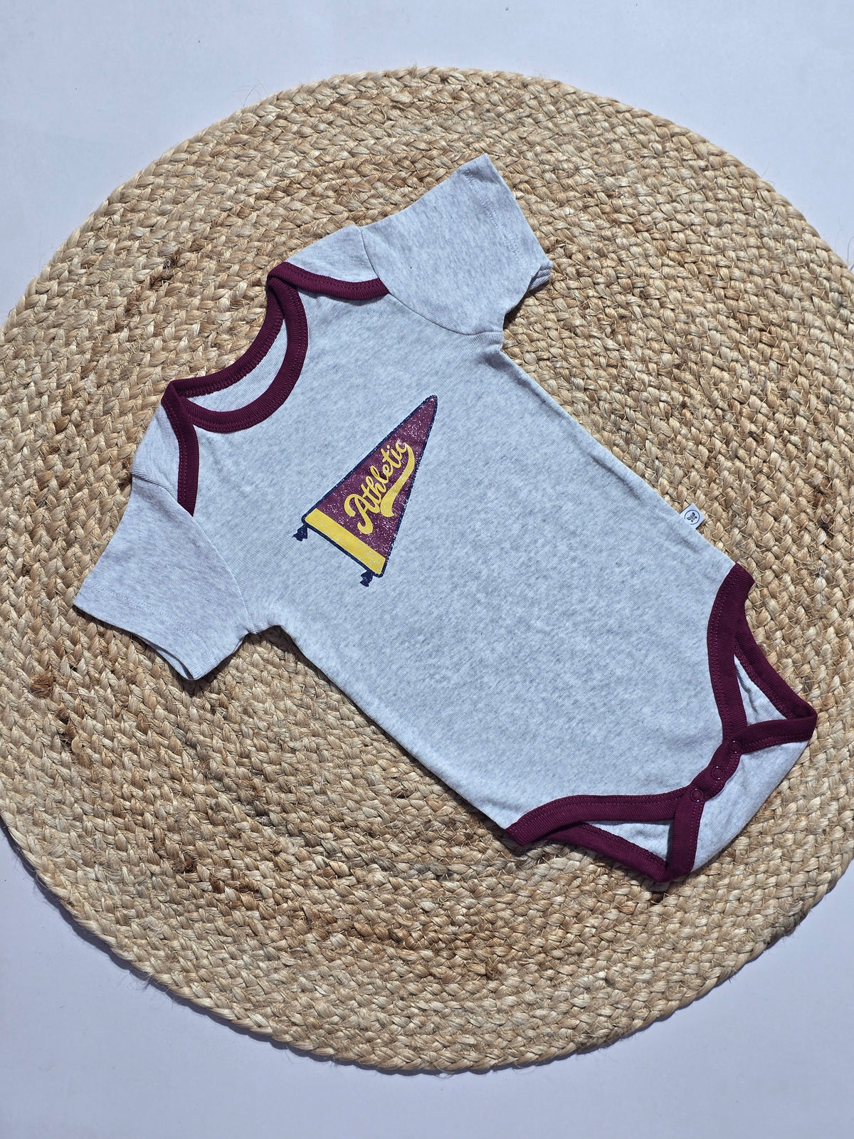 Baby's rompers - grey athletic