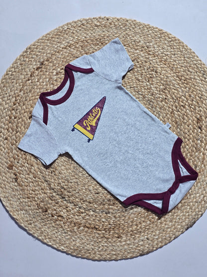 Baby's rompers - grey athletic