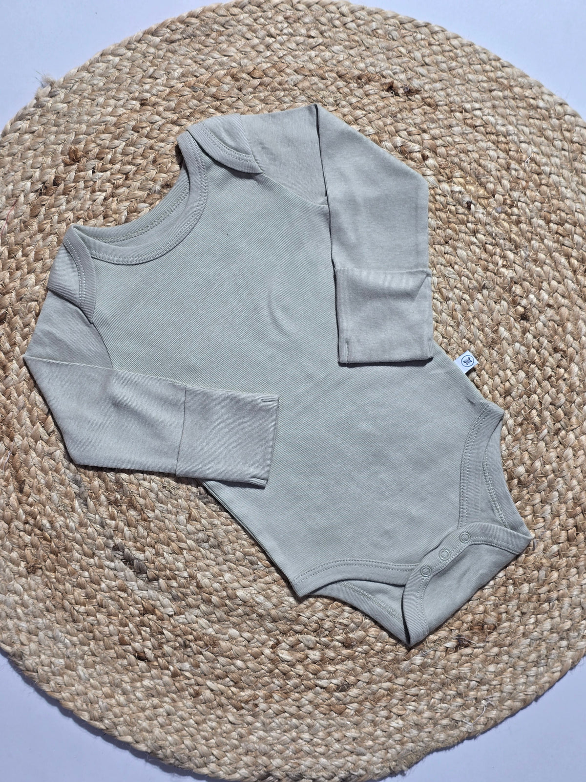 Baby's FS rompers - sage green