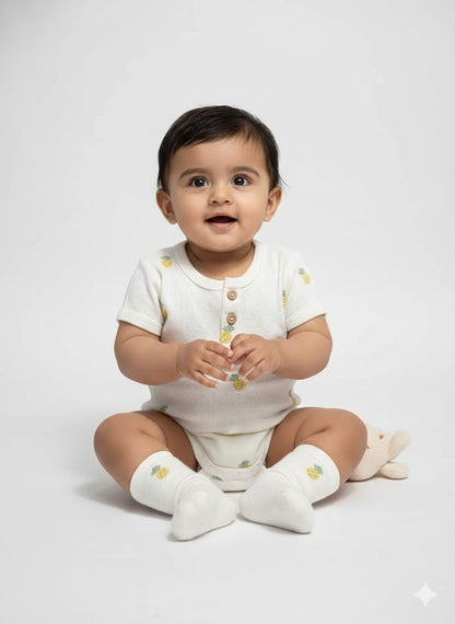 Baby's rompers - pine mini