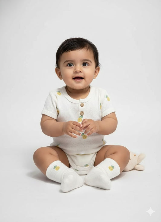 Baby's rompers - pine mini