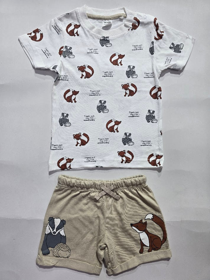 Baby's shorts set - fox rakoon