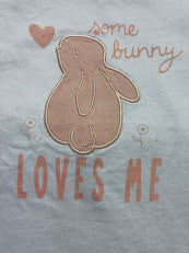 Baby's shorts set - pink bunny