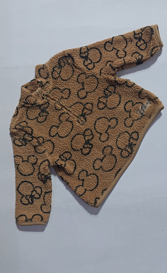 Baby's loop knit sweatshirt - ted face